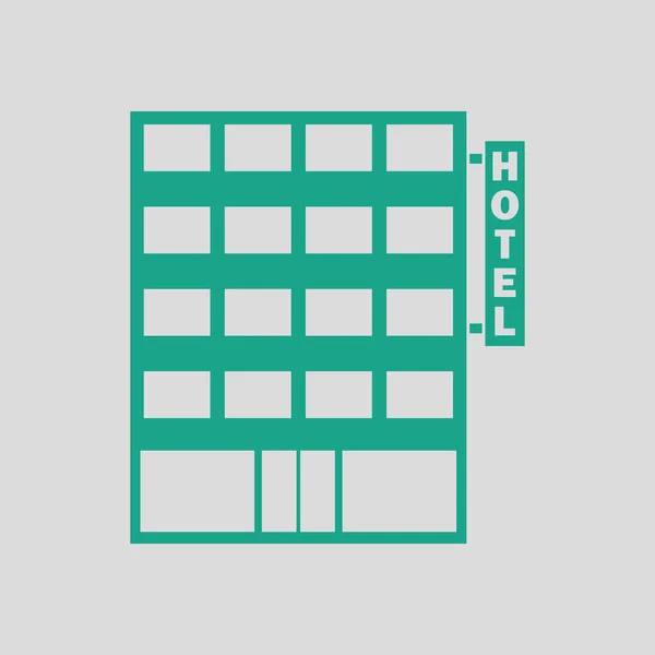 Icono del edificio del hotel — Vector de stock