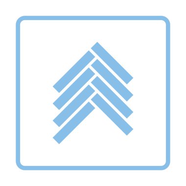 Parke simgesi. Mavi gövde tasarımı. 