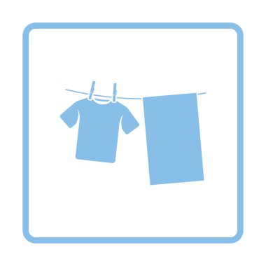 Drying linen icon clipart