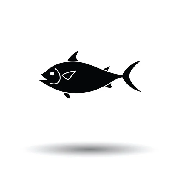 Fisch-Ikone mit Schatten-Design. — Stockvektor