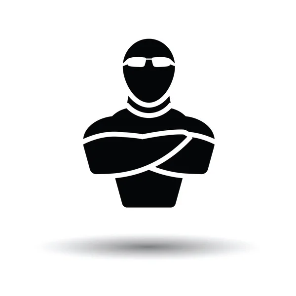 Night club security icon — Stock Vector