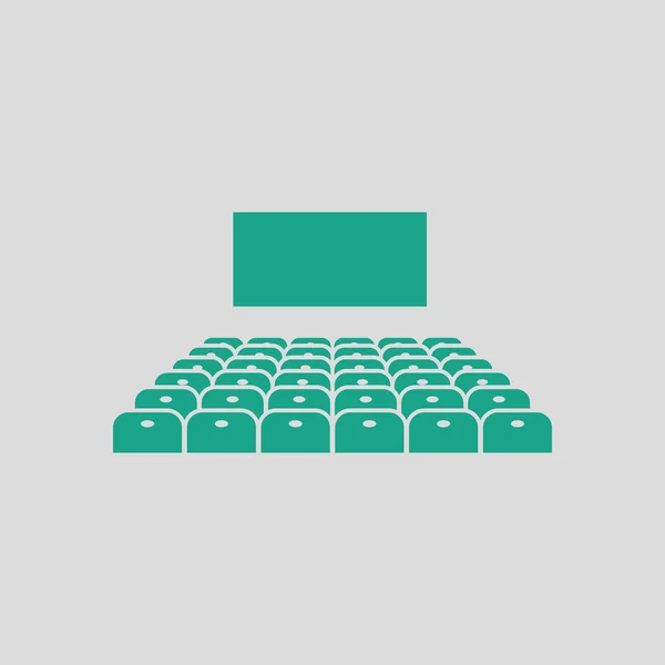 Biografen auditorium ikonen — Stock vektor