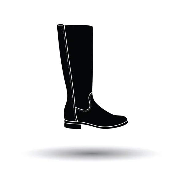 Automne femme boot icône — Image vectorielle