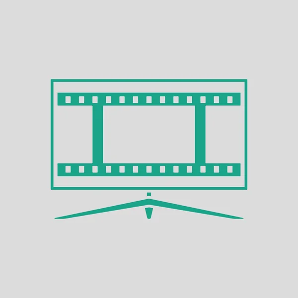 Cinema TV screen icon — Stock Vector