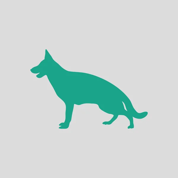 German shepherd icon — Stock Vector
