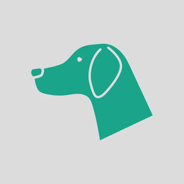 Ícone cabeça de cão — Vetor de Stock