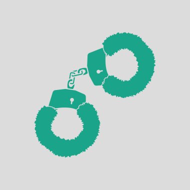 Seks kürk simgesiyle kelepçe