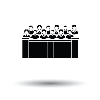 Jury icon  with shadow design. clipart