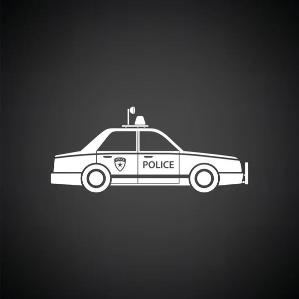 Ikona samochodu policji — Wektor stockowy