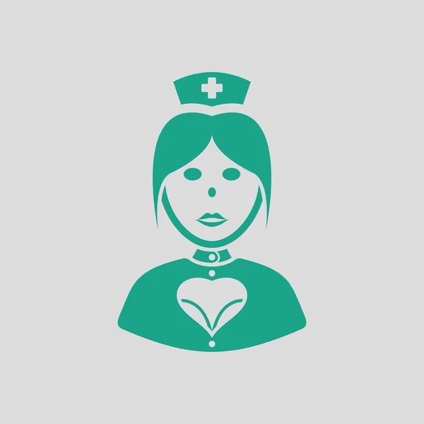 Икона костюма медсестры — стоковый вектор