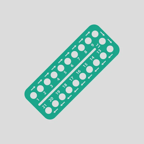 Піктограма протизаплідних таблеток — стоковий вектор