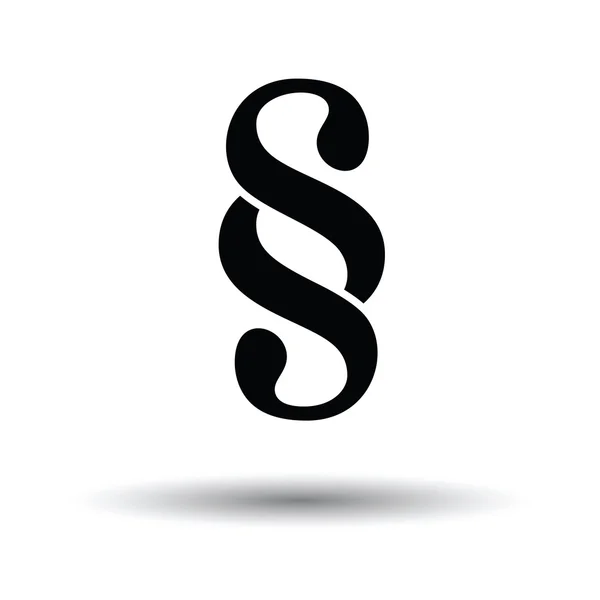 Icône de symbole de paragraphe — Image vectorielle