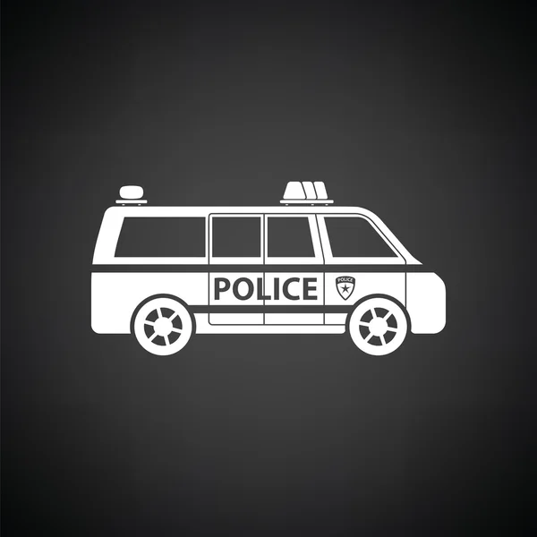 Policyjny van ikona — Wektor stockowy