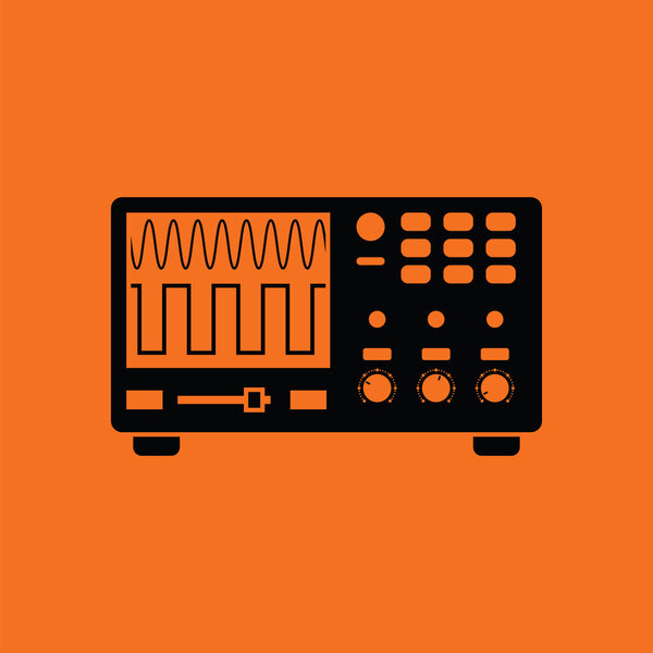 Oscilloscope icon illustration.
