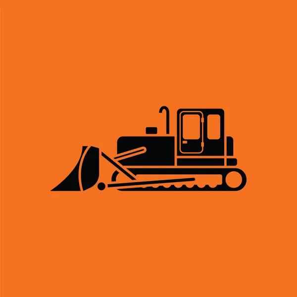 Pictogram voor bouw bulldozer — Stockvector