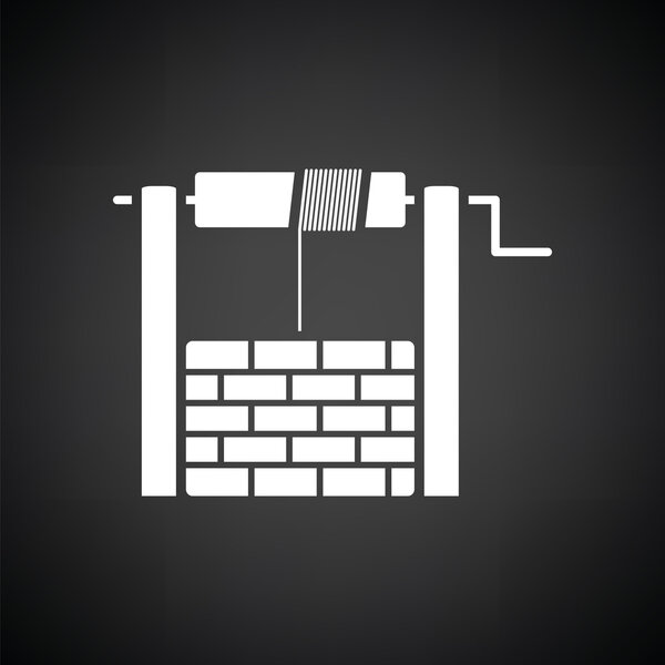 значок белого колодца
