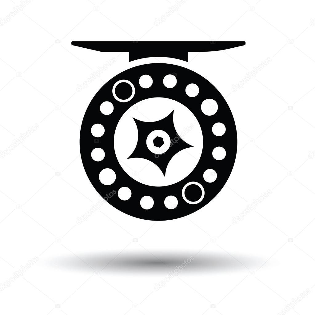 Icon of Fishing reel Stock Vector by ©angelp 125220254