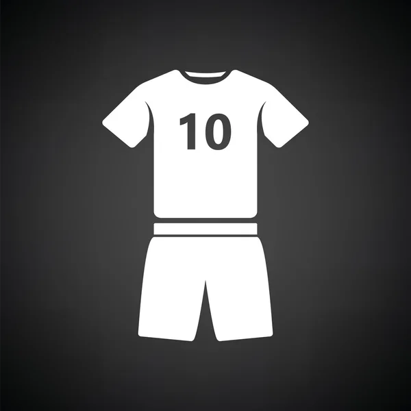 Voetbal uniform pictogram — Stockvector