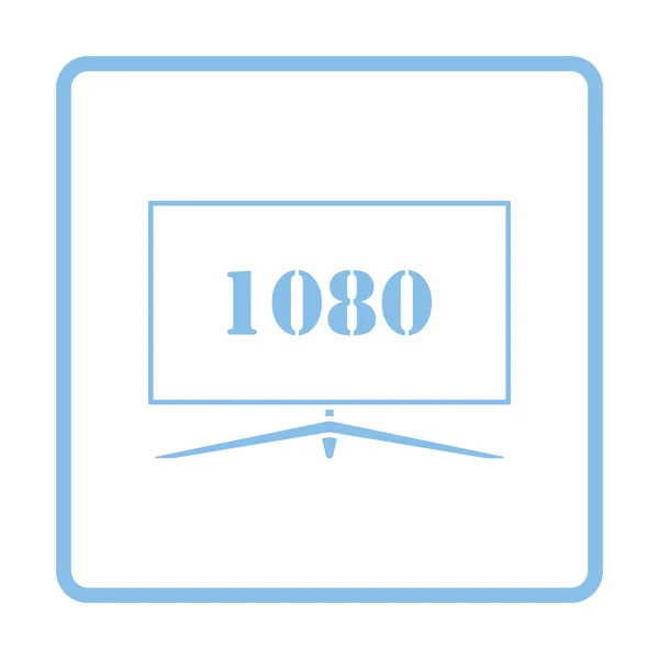 Wide tv ikona — Stockový vektor