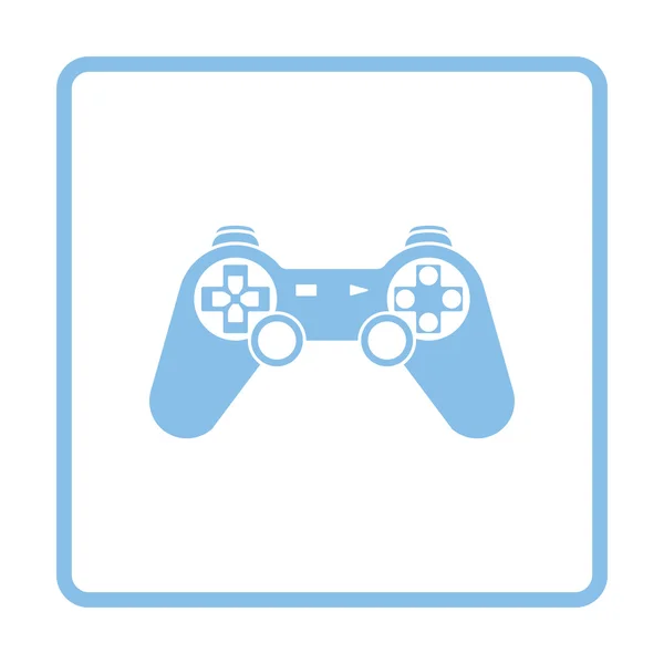 Gamepad simgesi. Mavi gövde tasarımı. — Stok Vektör