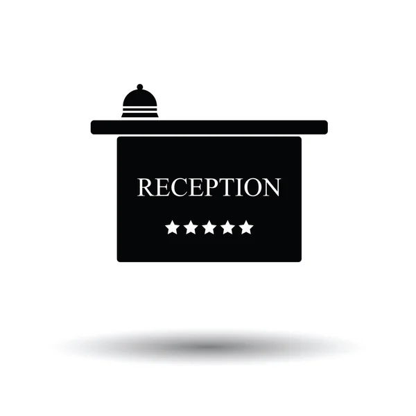 Hotel recepció ikon — Stock Vector