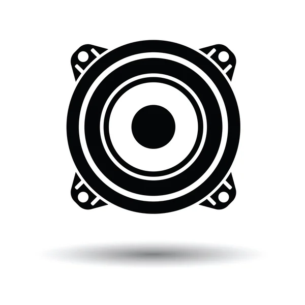 Icono del altavoz con diseño de sombra — Vector de stock