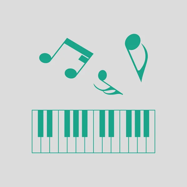 Piano teclado icono — Vector de stock