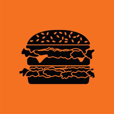 Hamburger simgesi illüstrasyon.