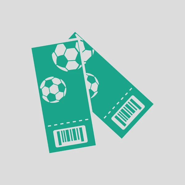 两个足球门票图标 — 图库矢量图片