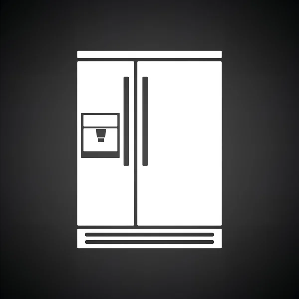 Широкий холодильник значок — стоковий вектор