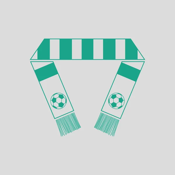 Fani piłki nożnej szalik ikona — Wektor stockowy