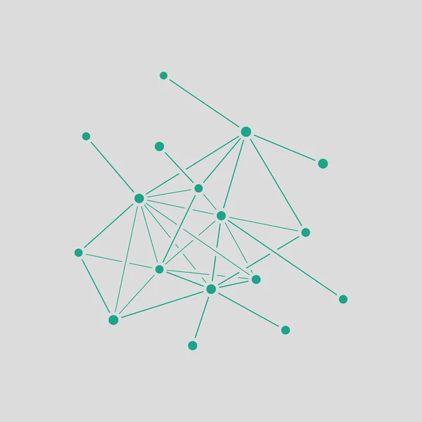 Icône réseau de connexion — Image vectorielle