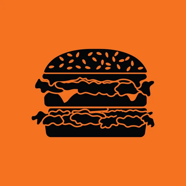 Hamburger ikon illustration. — Stock vektor