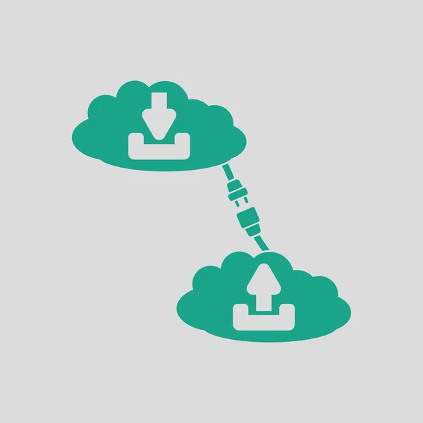 Icona di connessione cloud — Vettoriale Stock