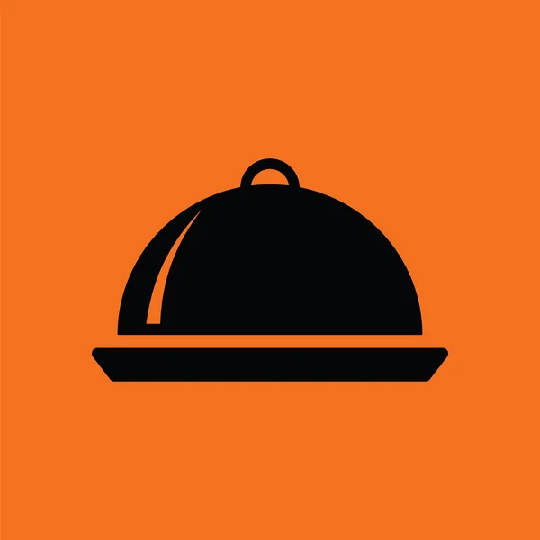 Restaurant cloche pictogram — Stockvector