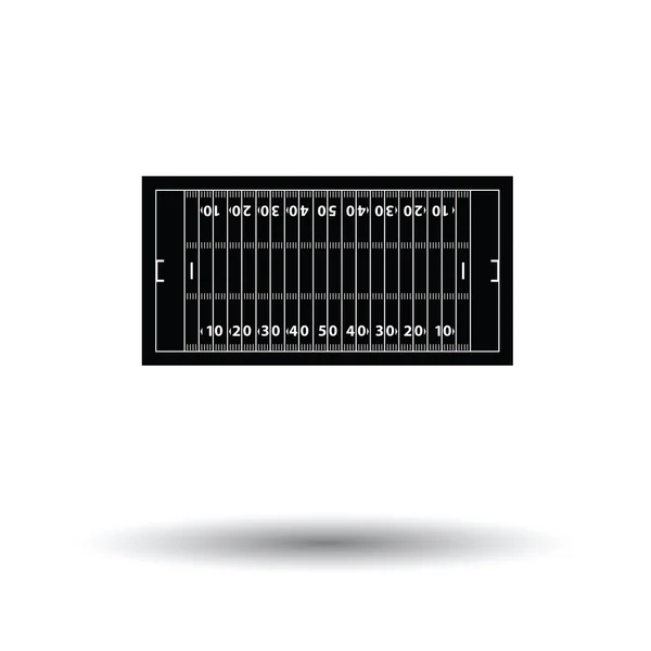 Icône de marque de terrain de football américain — Image vectorielle