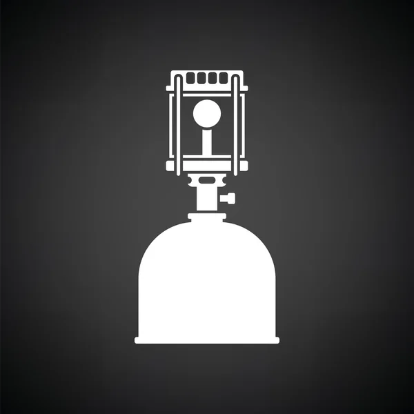 Camping gasbrännare lampa ikonen — Stock vektor
