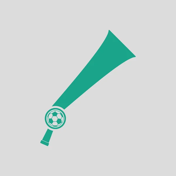 Futbol hayranları Rüzgar boynuz oyuncak simgesi — Stok Vektör