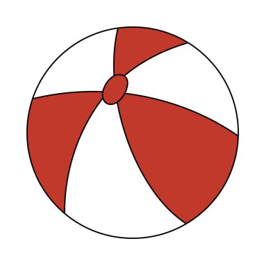 Bebek Lastik Top Simgesi. Renk Doldurma Tasarımı ile Düzenlenebilir Tasarım. Vektör İllüstrasyonu.