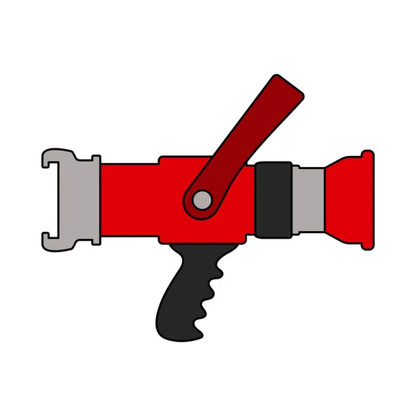 Ikona Węża Strażackiego Edytowalny Zarys Projektu Kolorowym Wypełnieniem Ilustracja Wektora — Wektor stockowy
