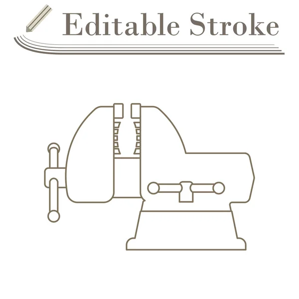 Vise Ikonen Redigerbar Stroke Enkel Design Vektor Illustration — Stock vektor