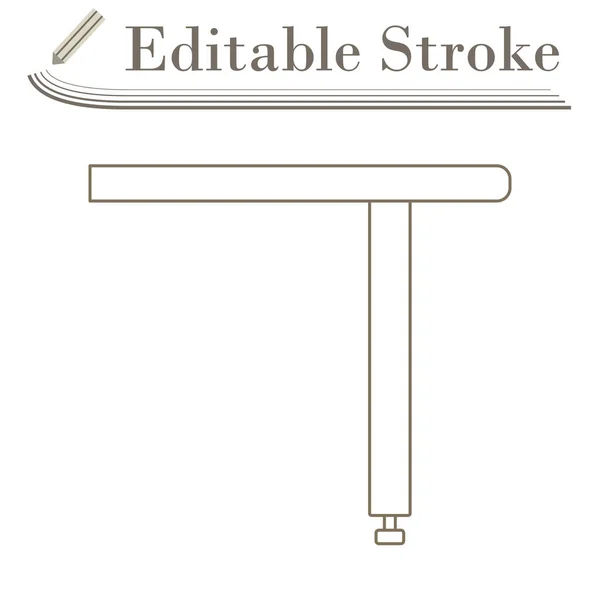 Ikona Konsoli Konferencyjnej Edytowalny Stroke Simple Design Ilustracja Wektora — Wektor stockowy