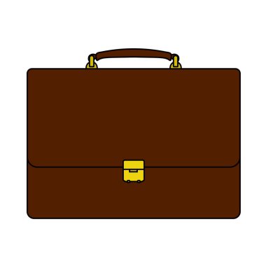 Çanta Simgesi. Renk Doldurma Tasarımı ile Düzenlenebilir Tasarım. Vektör İllüstrasyonu.