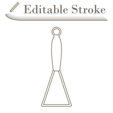 Patates Ezici Simgesi. Düzenlenebilir Basit Tasarım. Vektör İllüstrasyonu.