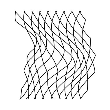 Balıkçılık Ağı Simgesi. Renk Doldurma Tasarımı ile Düzenlenebilir Tasarım. Vektör İllüstrasyonu.