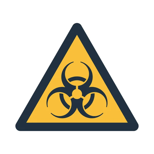 Biohazard Icon Upravitelný Obrys Barevným Vzorem Vektorová Ilustrace — Stockový vektor