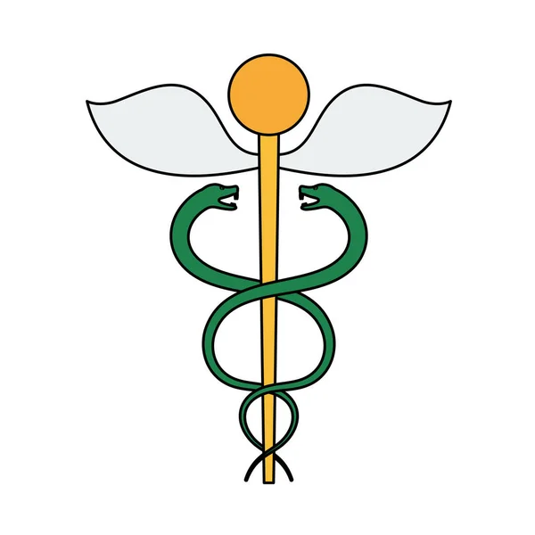 Icono Signo Medicina Esquema Editable Con Diseño Relleno Color Ilustración — Vector de stock
