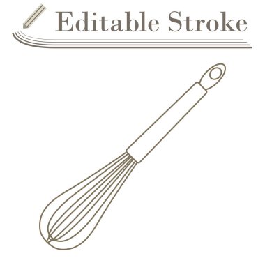 Mutfak Corolla Simgesi. Düzenlenebilir Basit Tasarım. Vektör İllüstrasyonu.