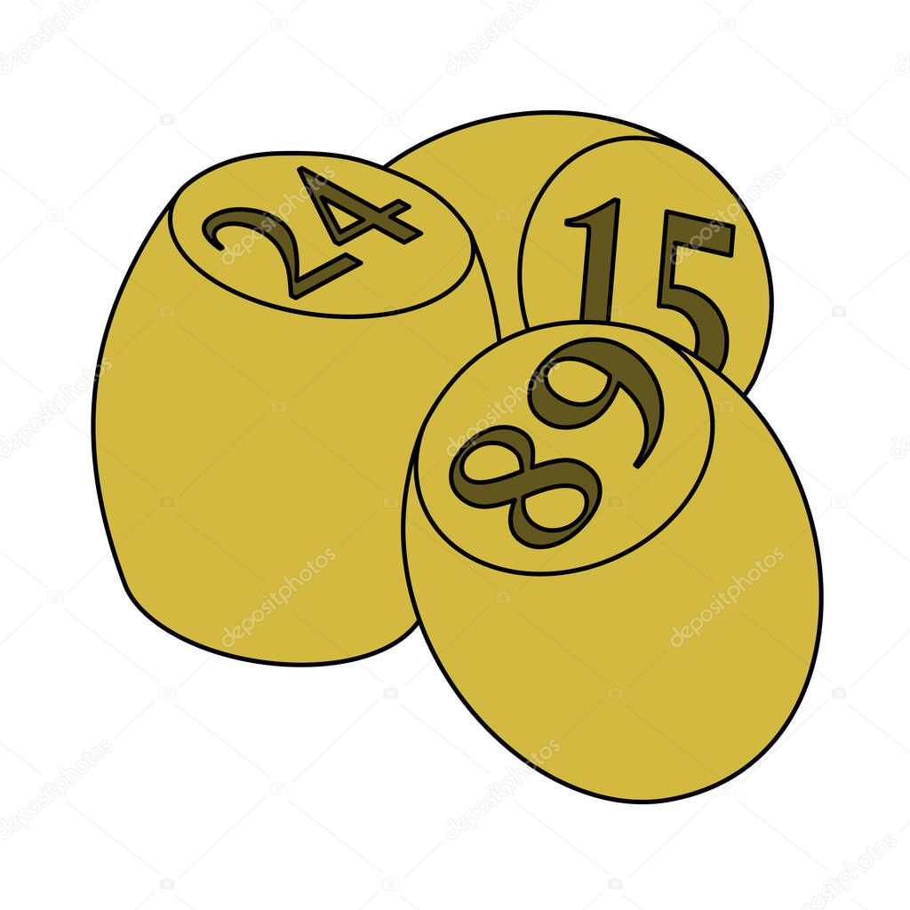 Bingo Kegs Icon. Editable Outline With Color Fill Design. Vector Illustration.