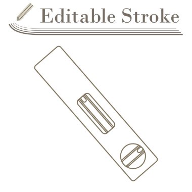 İnşaat Bölümü Simgesi. Düzenlenebilir Basit Tasarım. Vektör İllüstrasyonu.